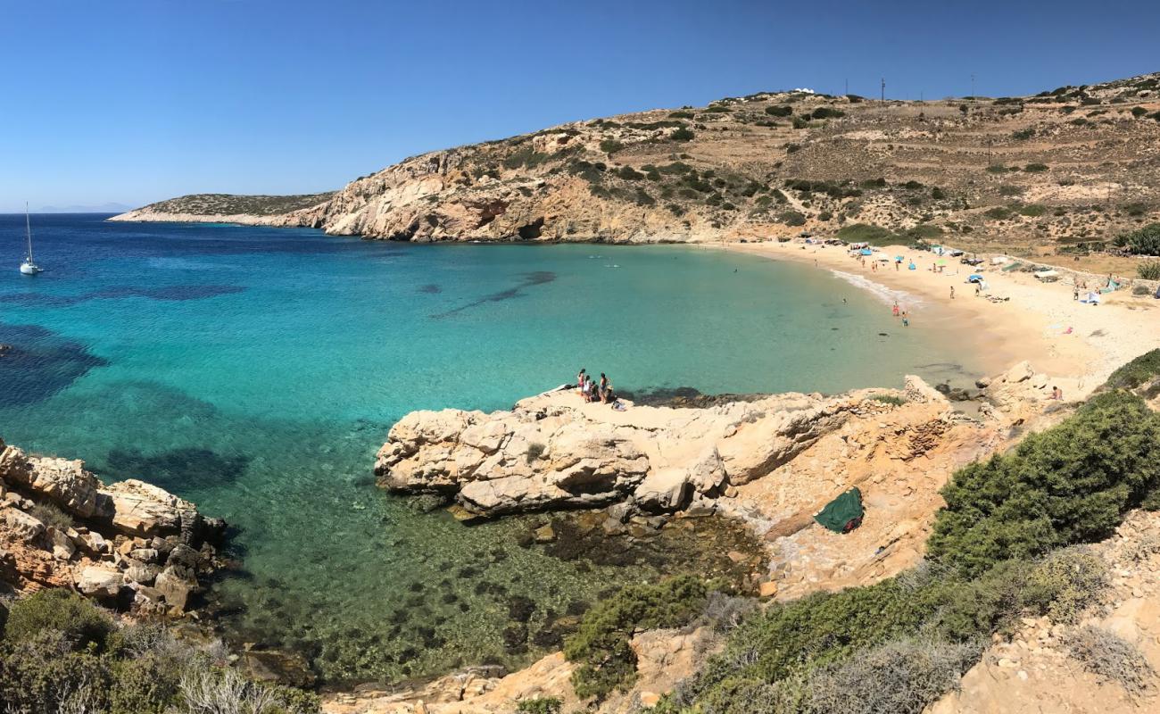 Photo of Kedros beach with bright sand surface