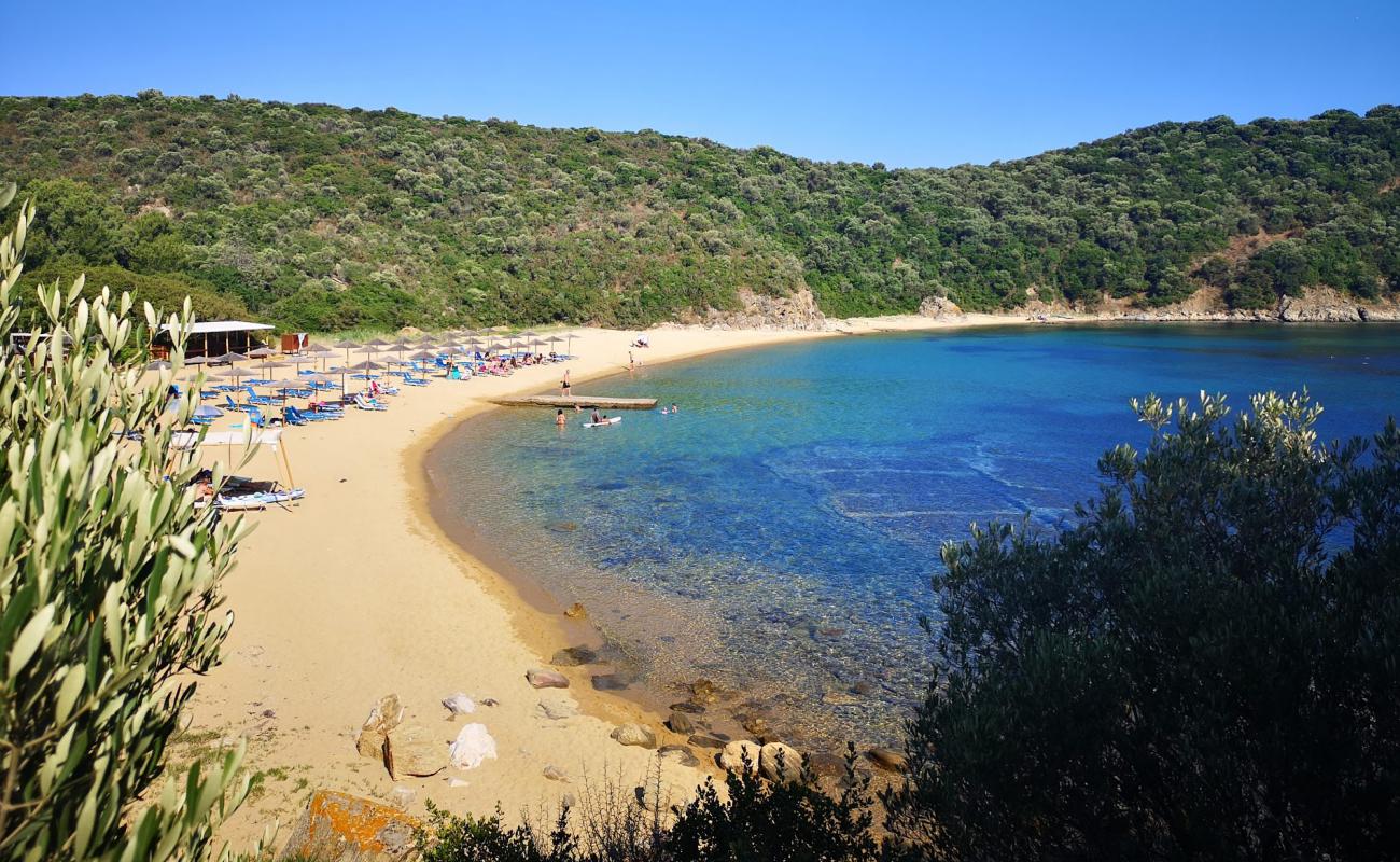 Photo of Karagatsia Beach with bright fine sand surface