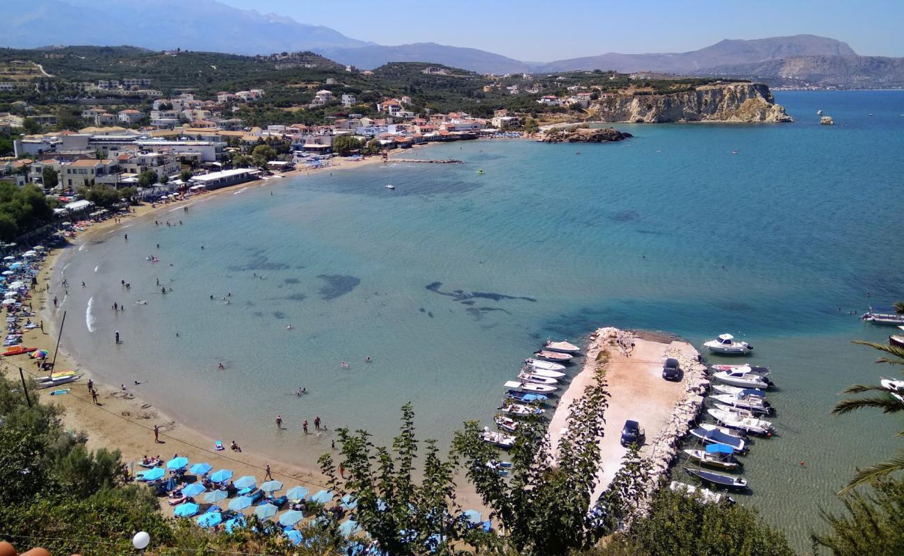 Photo of Almirida beach with brown sand surface