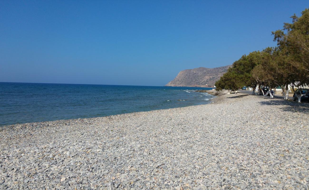 Photo of Milatos Port Beach with light pebble surface