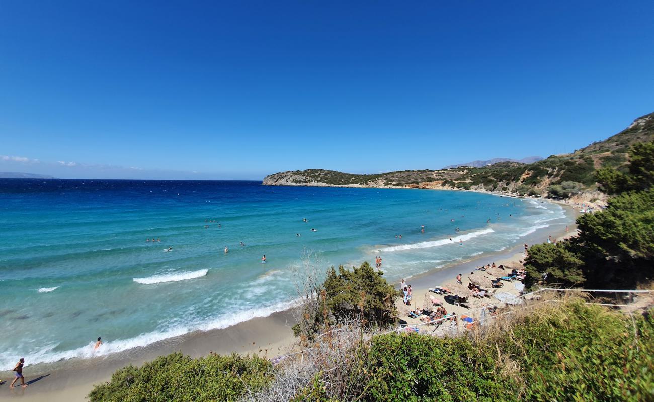 Photo of Voulismatos beach with brown fine sand surface