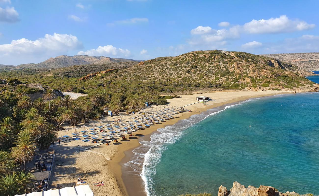 Photo of Vai beach with bright fine sand surface