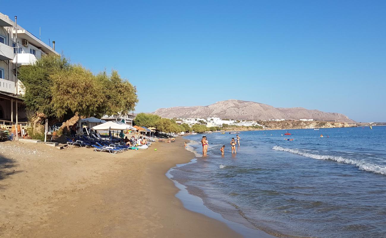 Photo of Makry-Gialos beach with bright sand surface