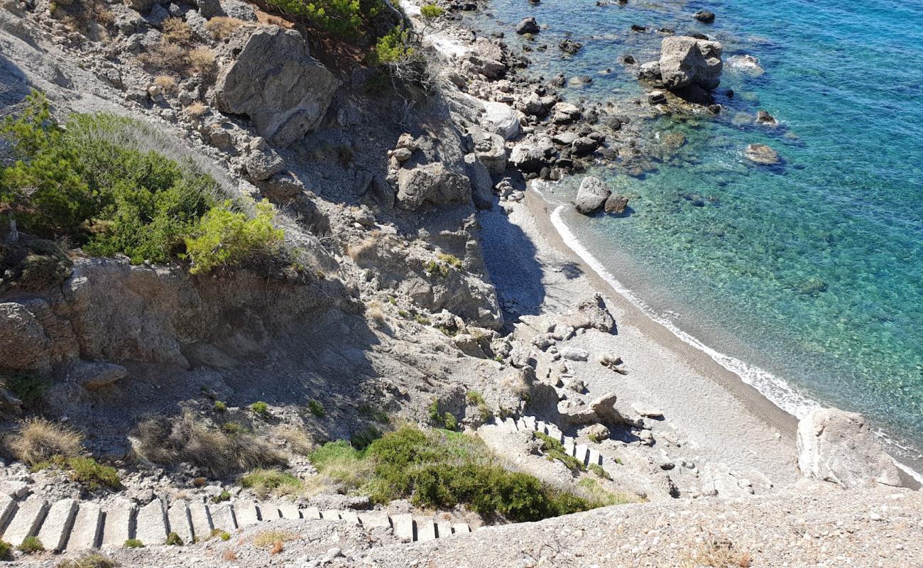 Photo of Giorgaki beach with gray pebble surface