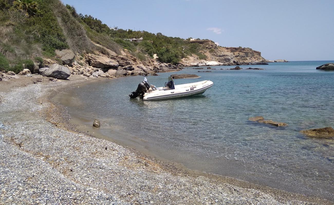 Photo of Livadi beach III with gray pebble surface