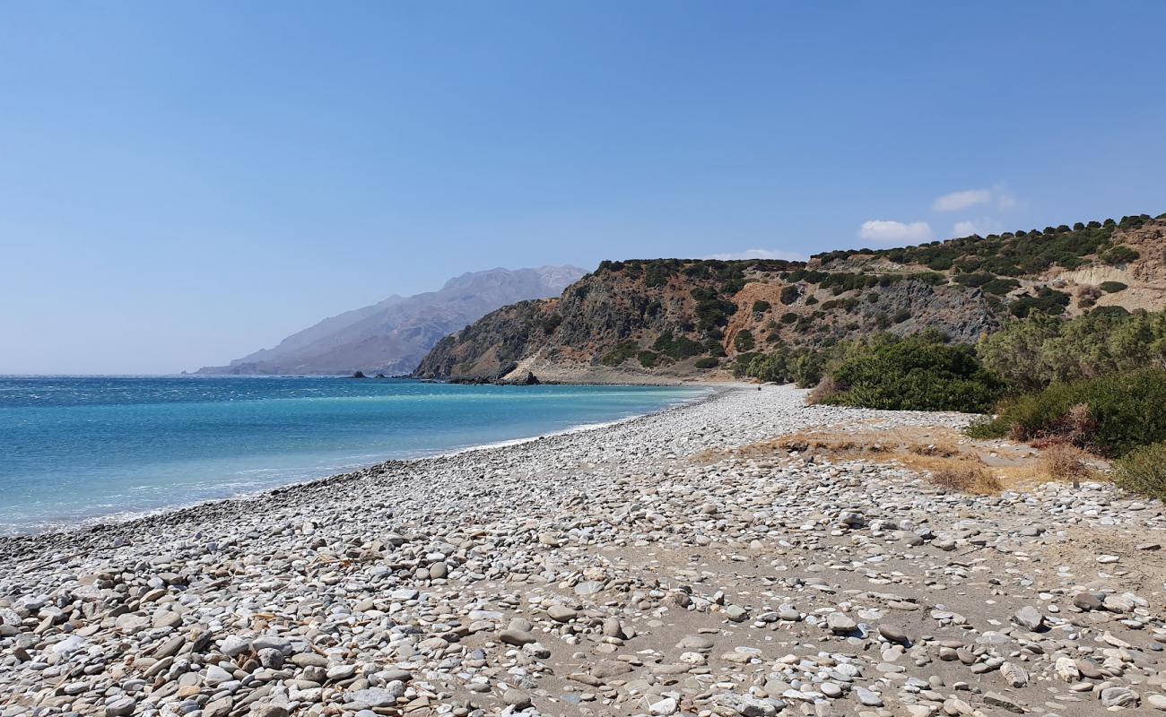 Photo of Dermatos beach with light pebble surface