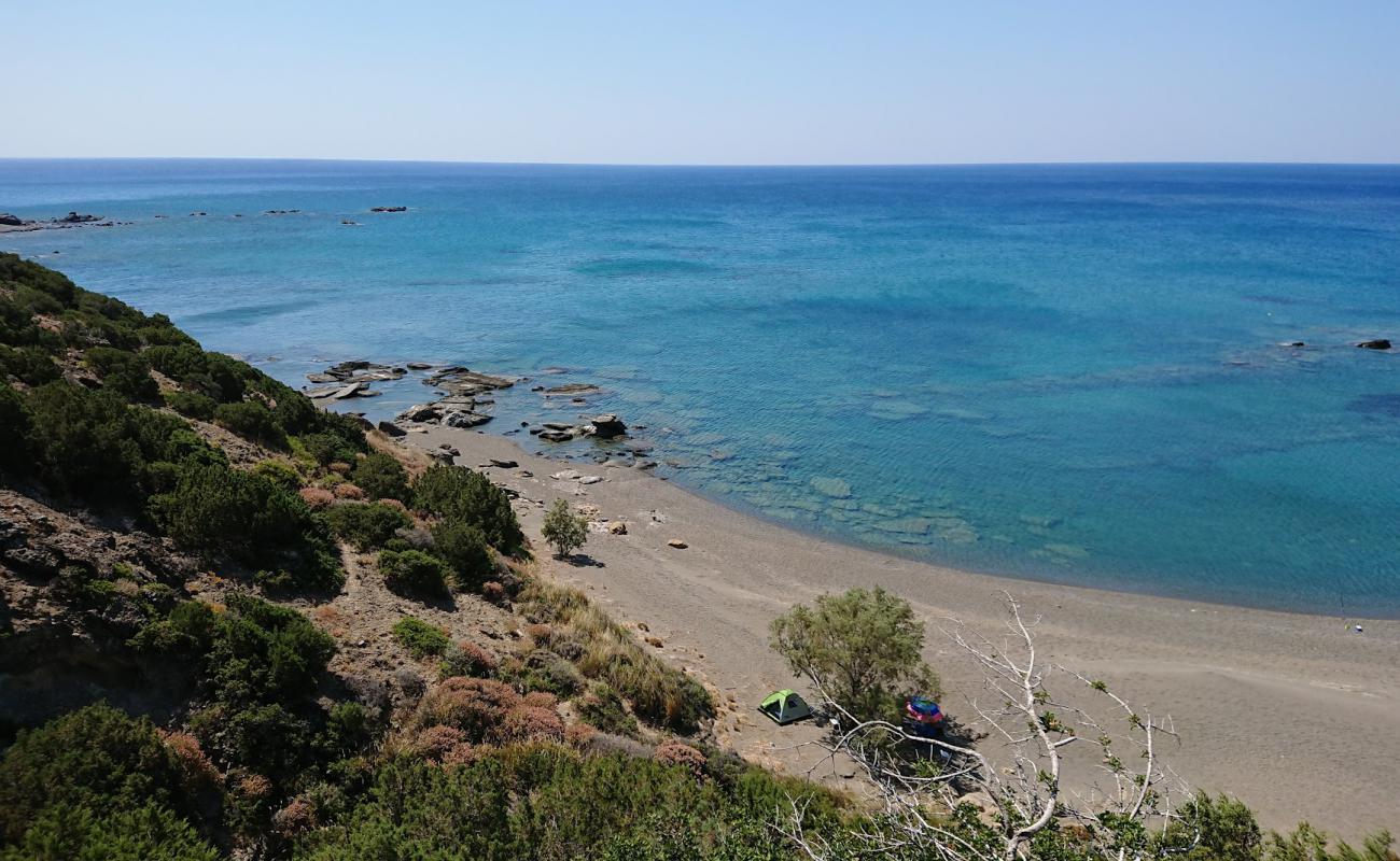 Photo of Krassas beach with brown sand surface