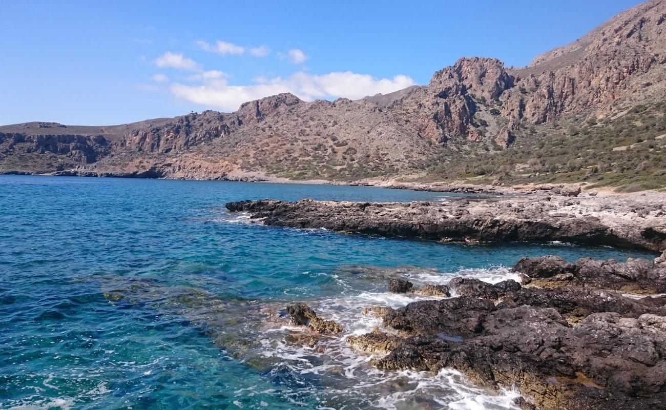 Photo of Salamia beach with gray pebble surface