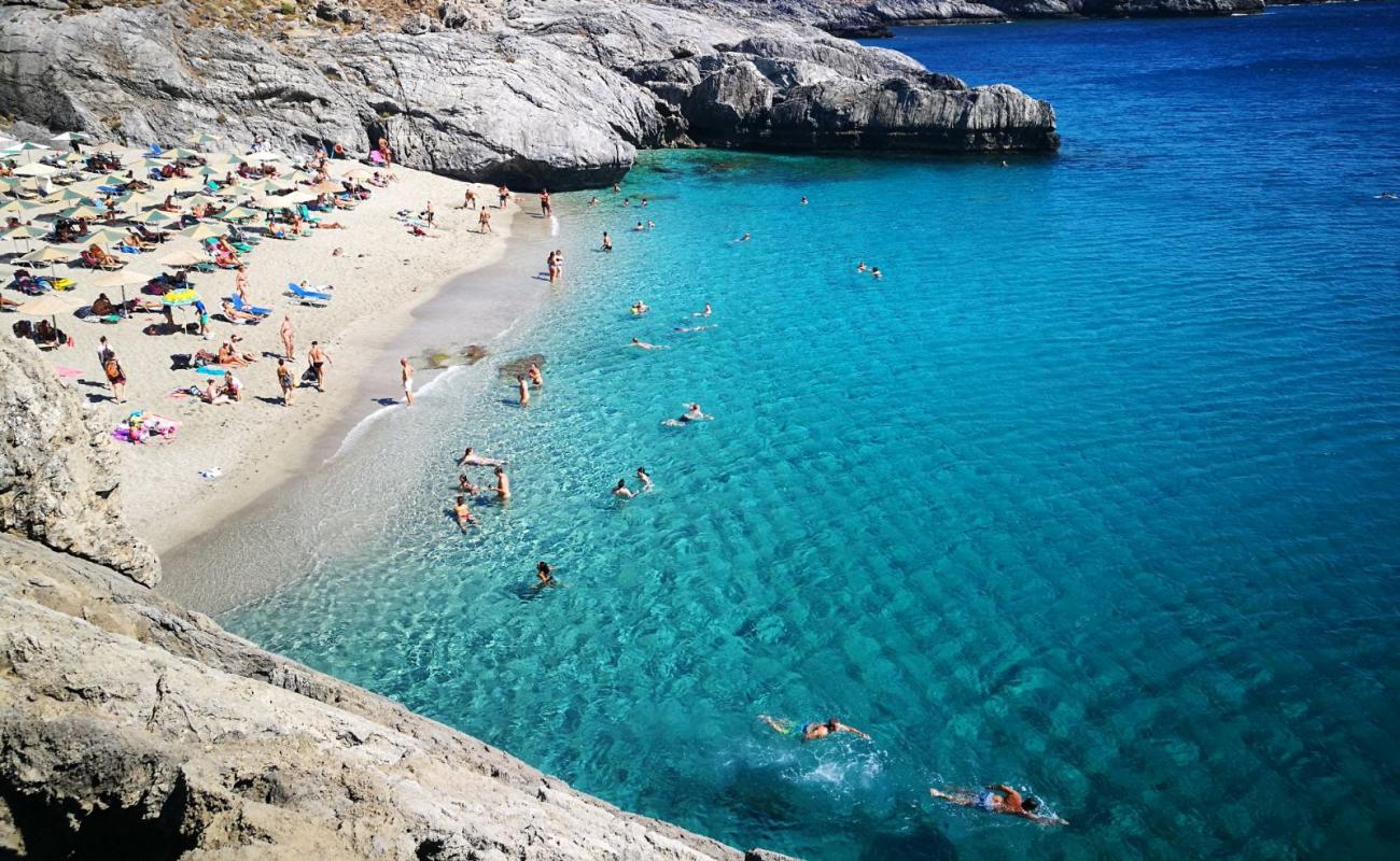 Photo of Ammoudaki beach with light fine pebble surface