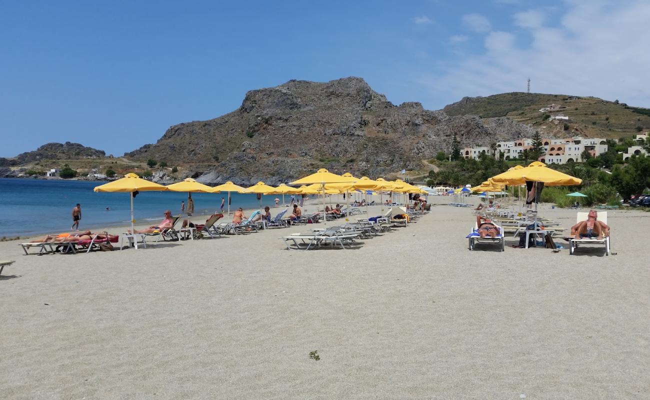 Photo of Damnoni beach with light fine pebble surface