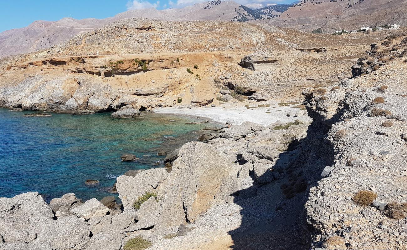 Photo of Ammoudi beach with gray pebble surface