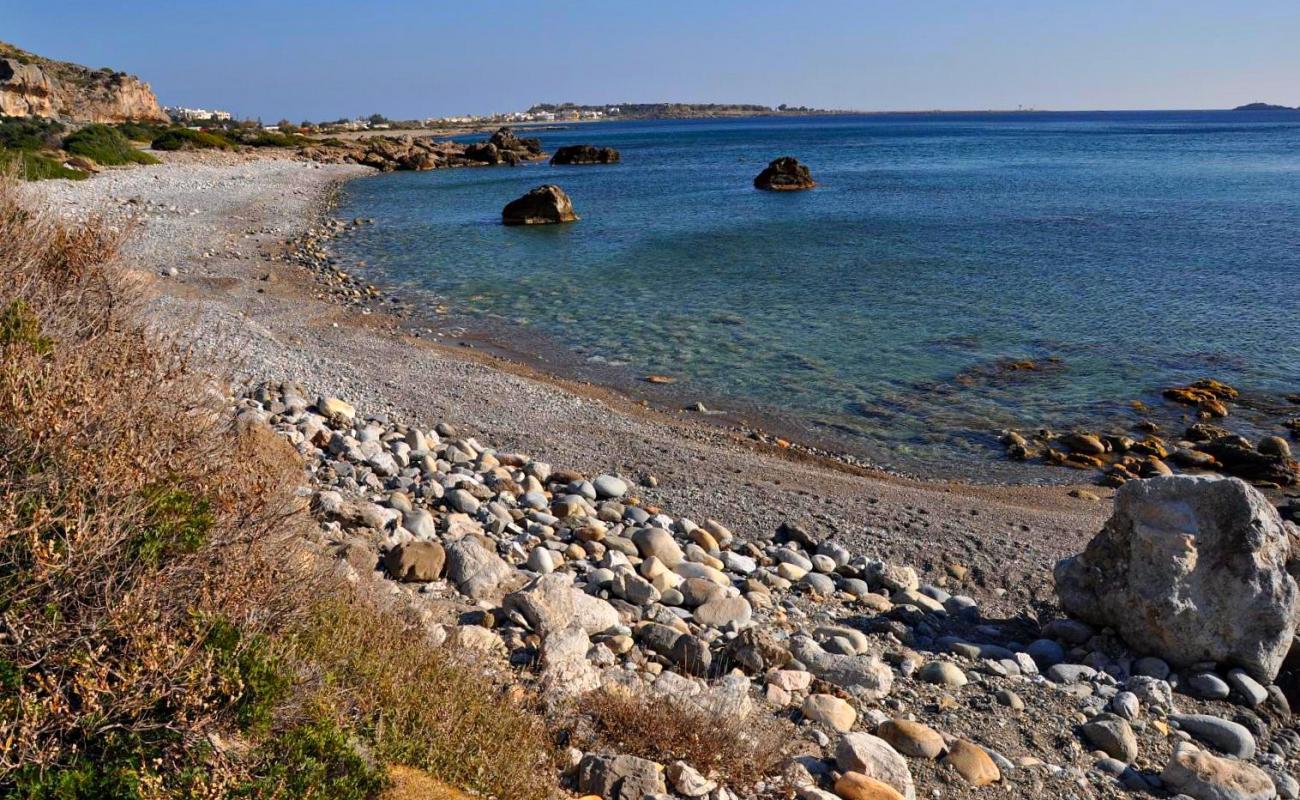 Photo of Beach Kalamia with rocks cover surface