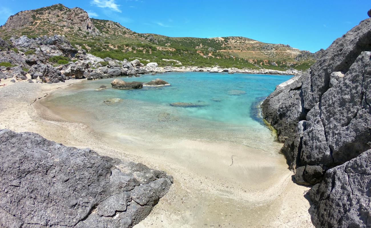 Photo of Viena beach with gray sand &  pebble surface