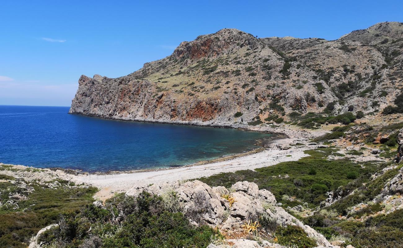 Photo of Agios Pavlos beach with light pebble surface