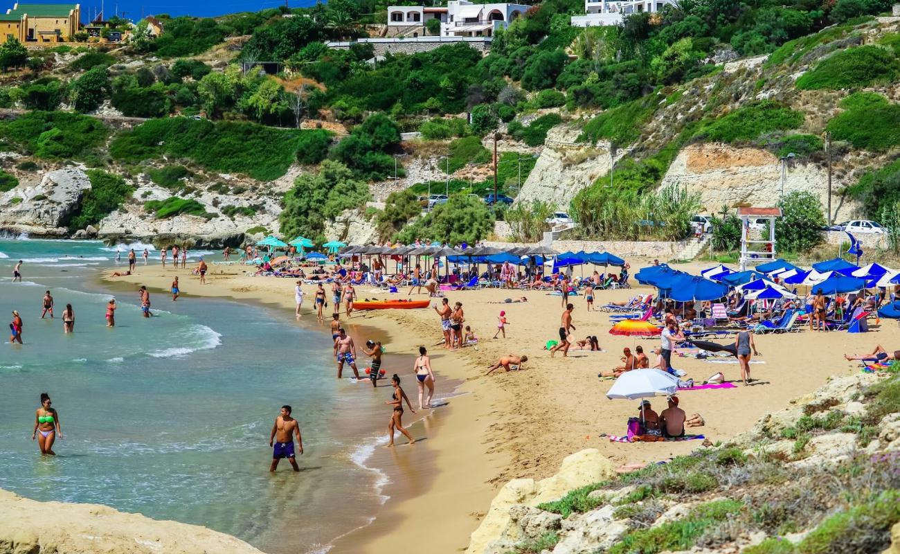 Photo of Kalathas Beach with bright fine sand surface