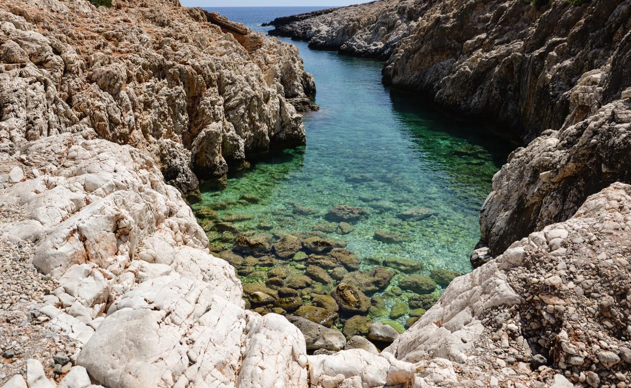 Photo of Katholiko Beach with rocks cover surface