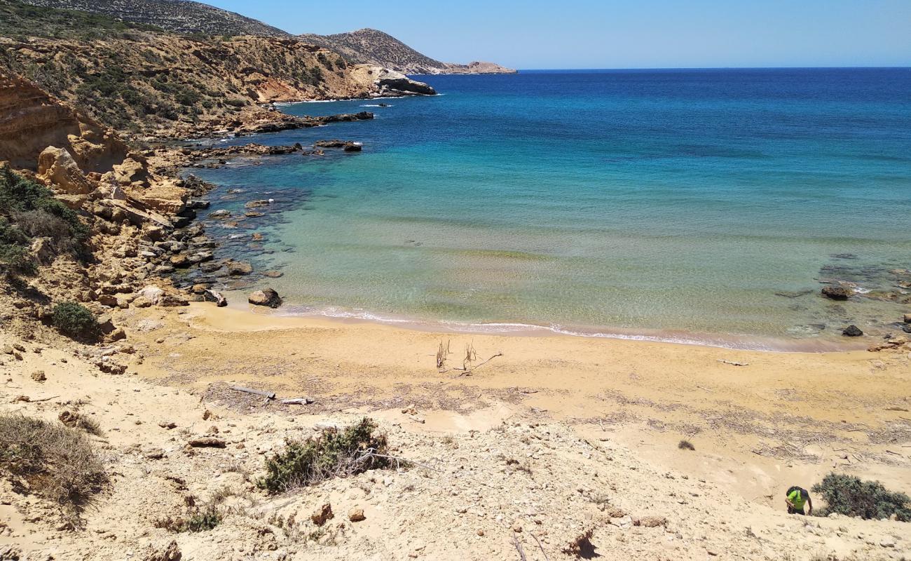 Photo of Pyrgos Beach with brown sand surface