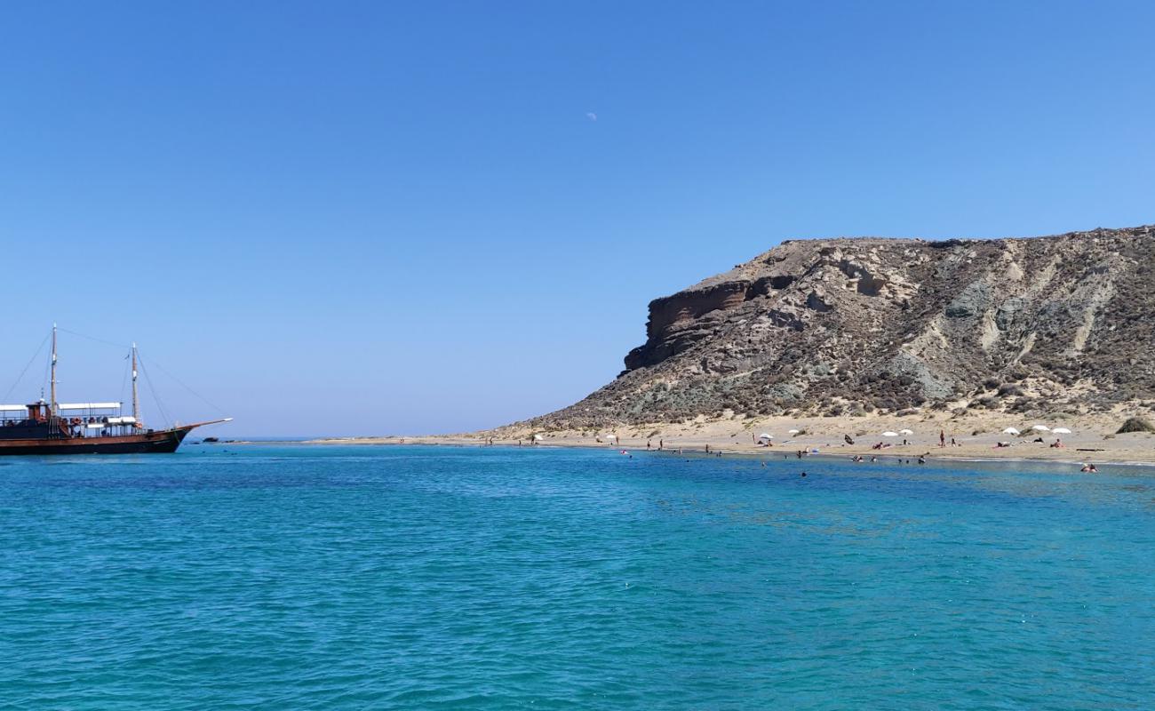 Photo of Koufonisiou Beach with light sand &  pebble surface