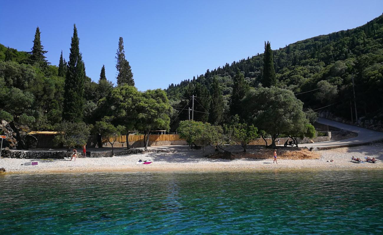 Photo of Kantina beach with light fine pebble surface