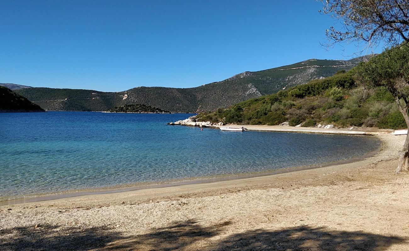 Photo of Loutsa beach with light sand &  pebble surface