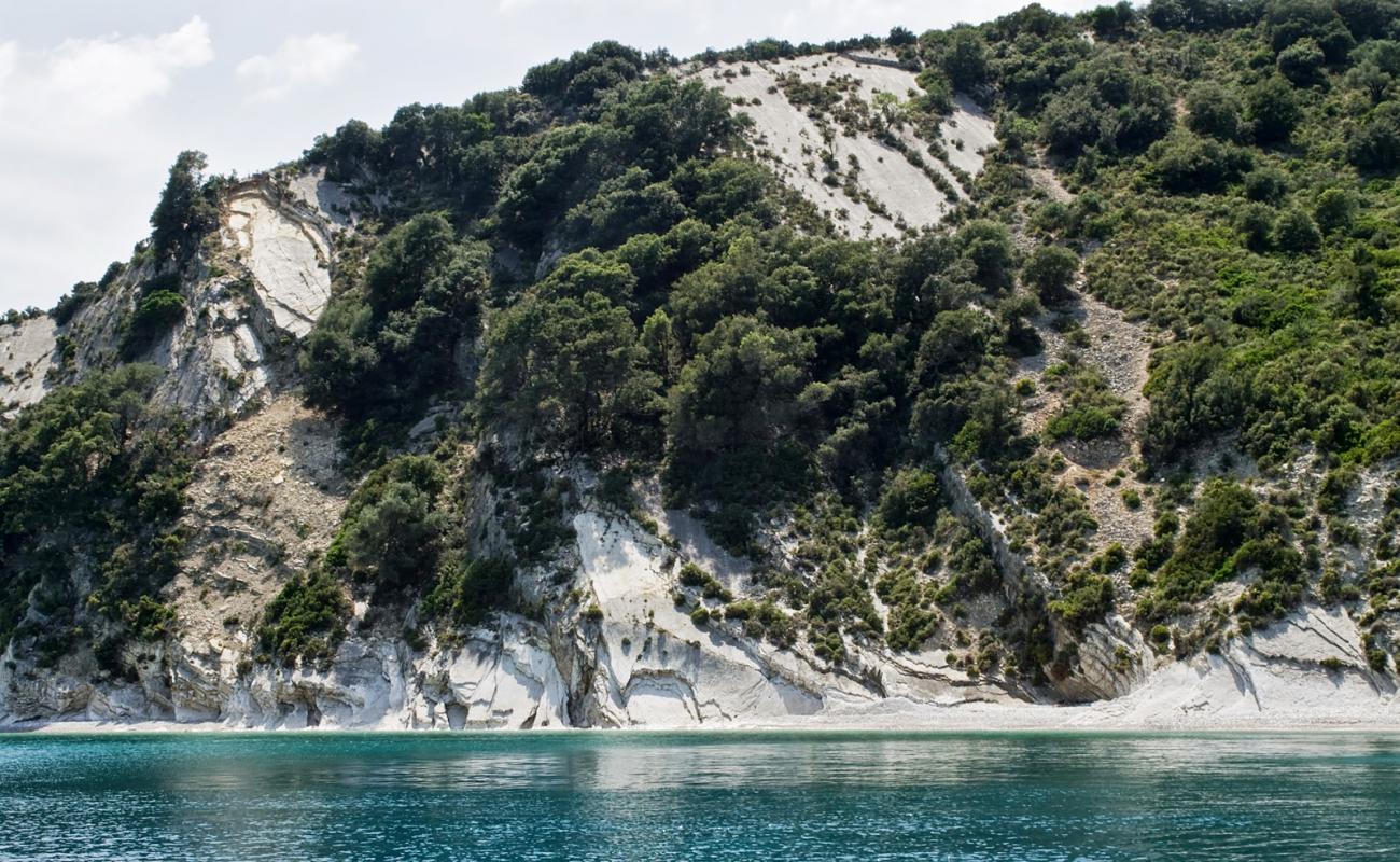 Photo of Ithaca beach with light pebble surface