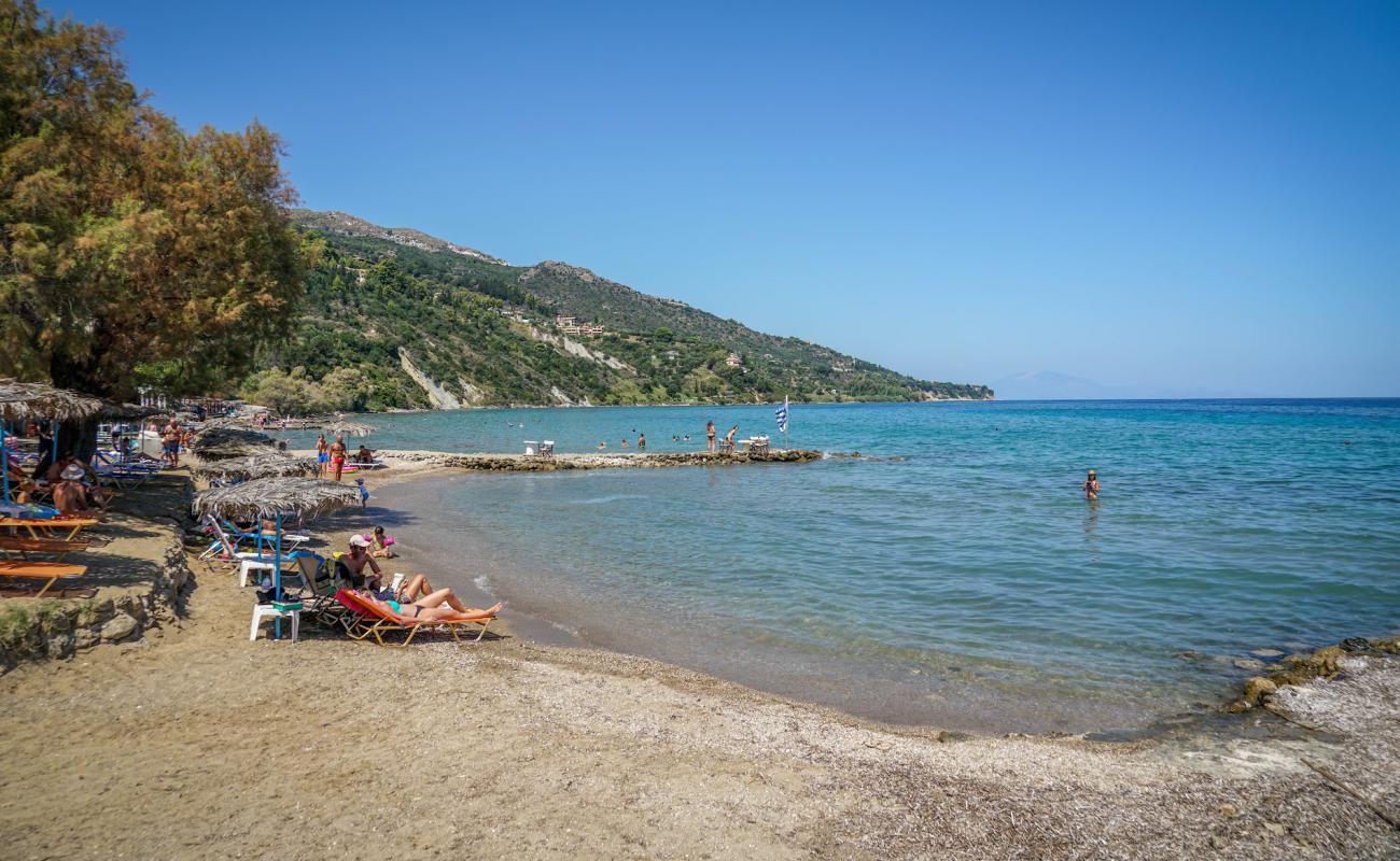 Photo of Zante beach with bright sand surface