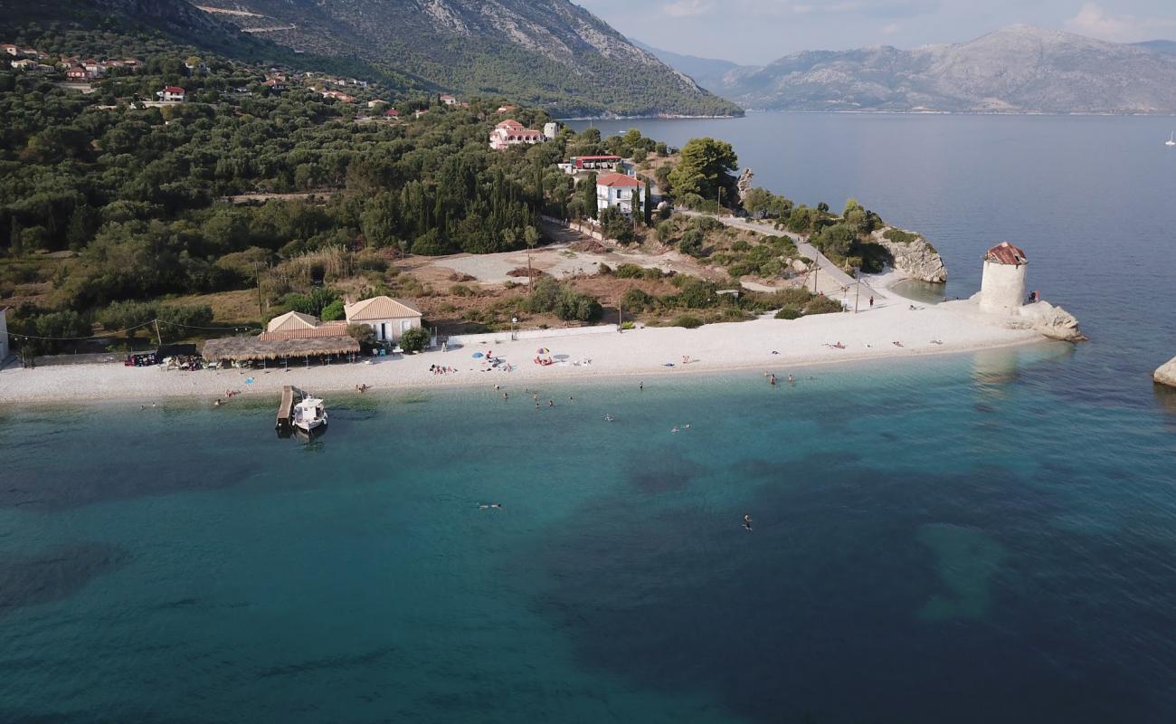 Photo of Agrapidia Beach with light pebble surface