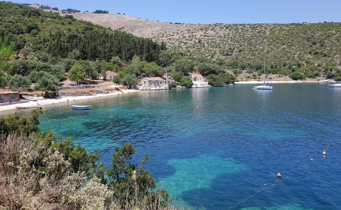 Photo of Agia Sofia beach with light pebble surface