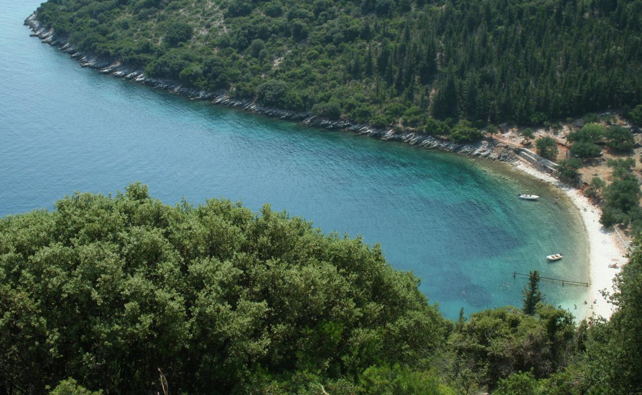 Photo of Giagana beach with light pebble surface