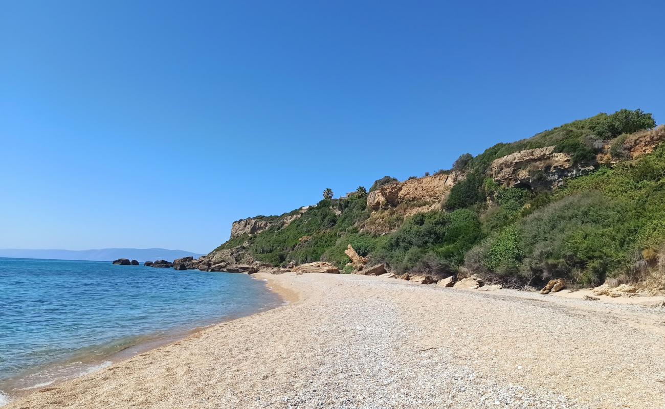 Photo of Skala beach with light sand &  pebble surface