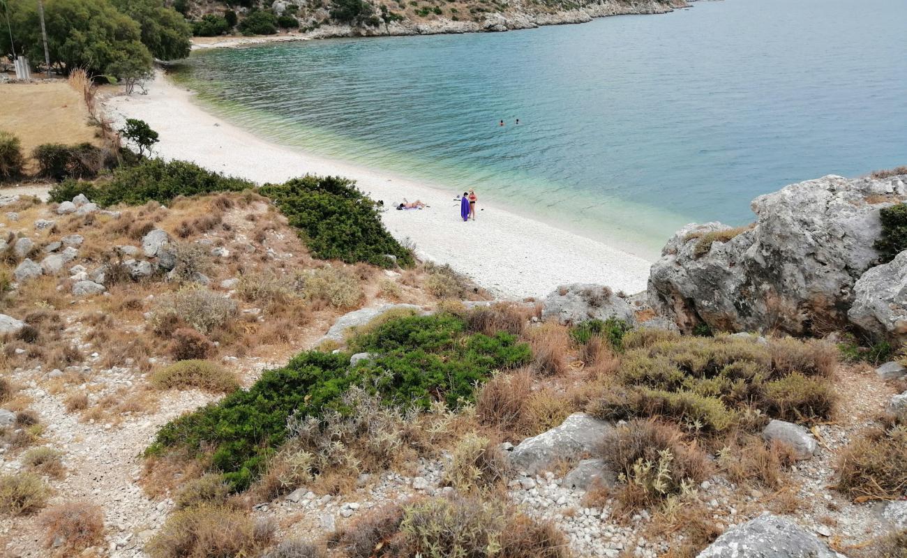 Photo of Kontogourata beach with light pebble surface