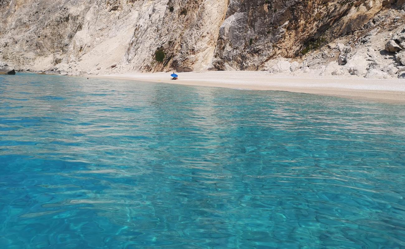 Photo of Unnamed beach with light fine pebble surface