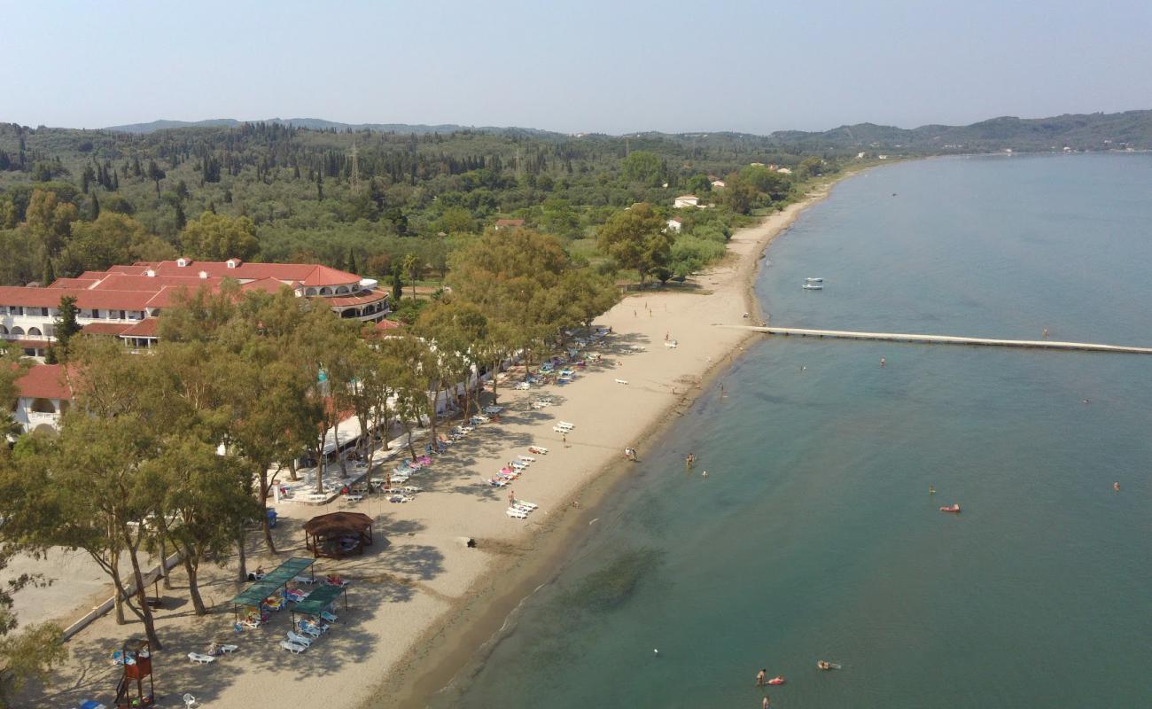 Photo of Attika beach with brown fine sand surface