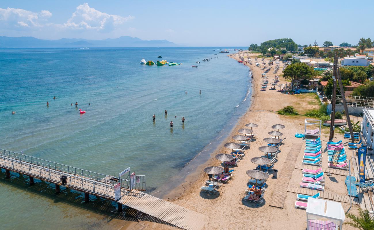 Photo of Kavos beach with brown fine sand surface