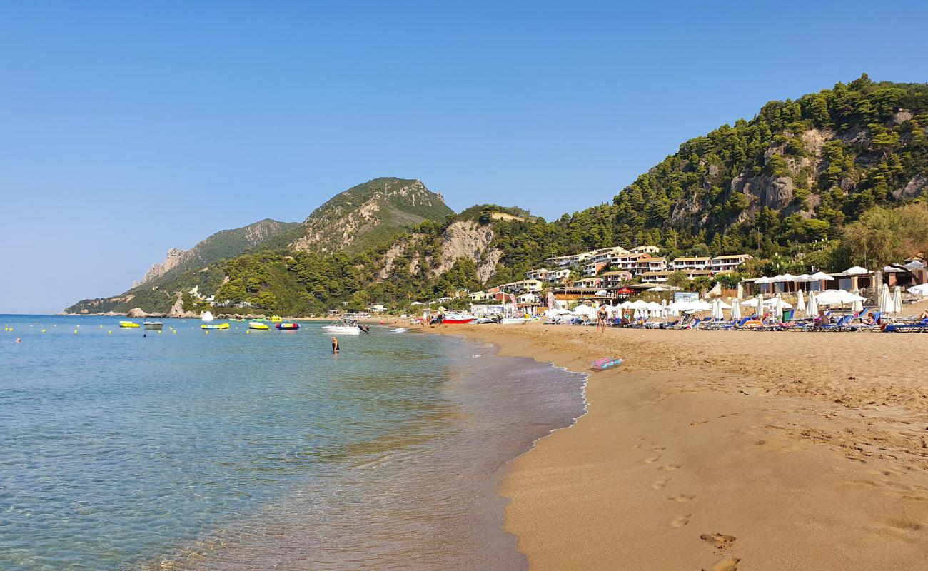 Photo of Glyfada beach with bright fine sand surface