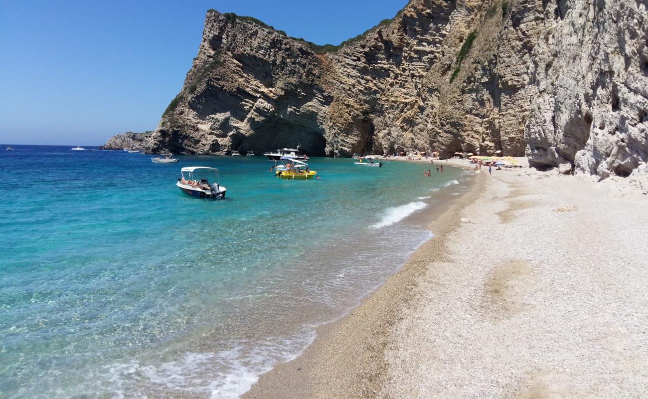 Photo of Chomi beach with light sand &  pebble surface