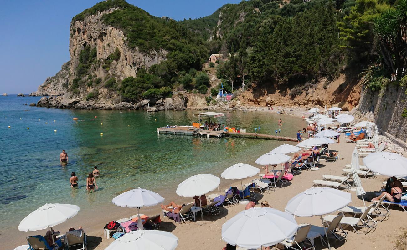 Photo of Ampelaki beach with light sand &  pebble surface