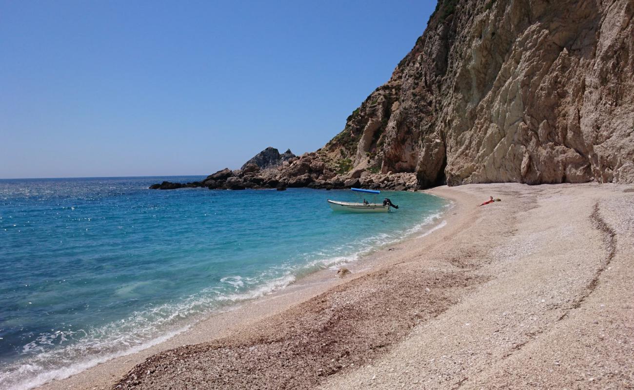 Photo of Kastelli beach with light pebble surface