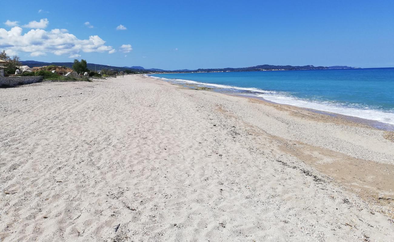 Photo of acharavi beach with bright sand surface