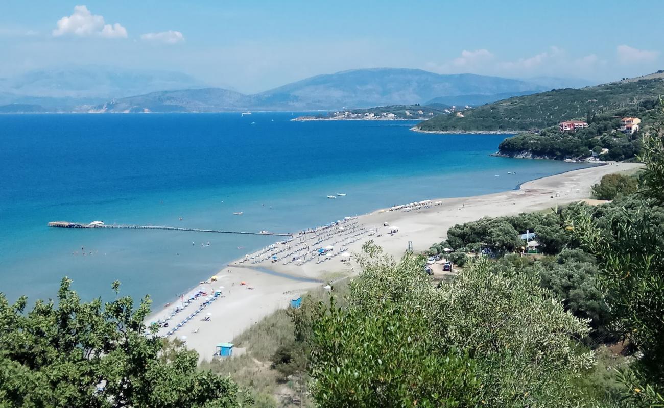 Photo of Apraos Beach with bright fine sand surface