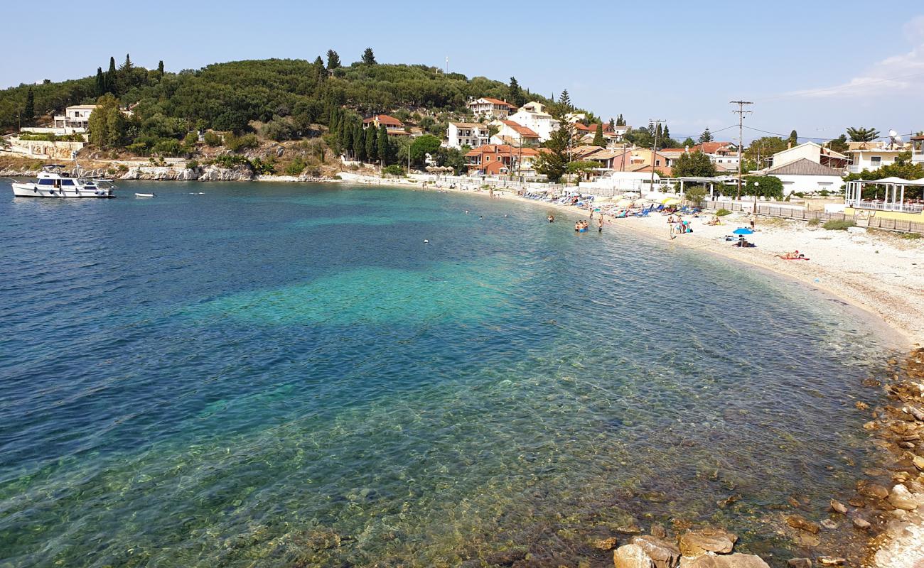 Photo of Kalamionas beach with light fine pebble surface