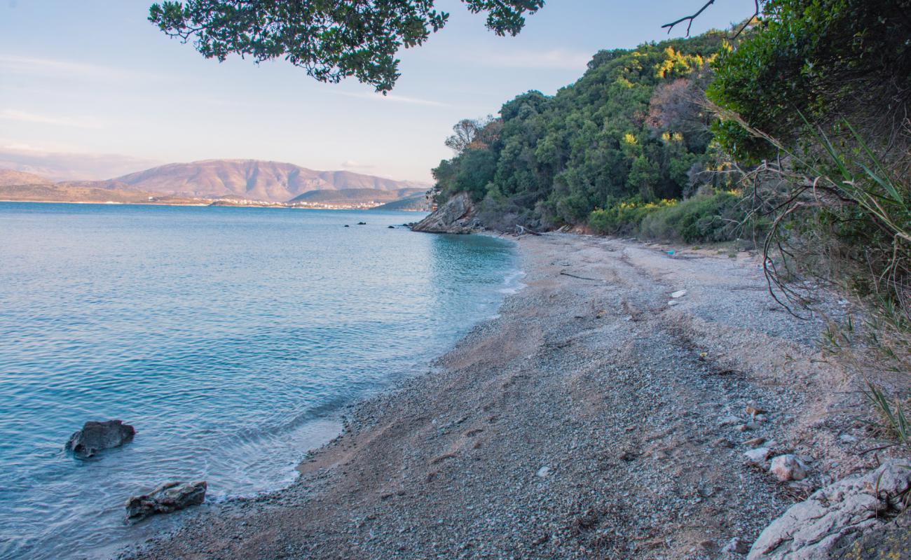 Photo of Tzoufaka beach with black sand & pebble surface