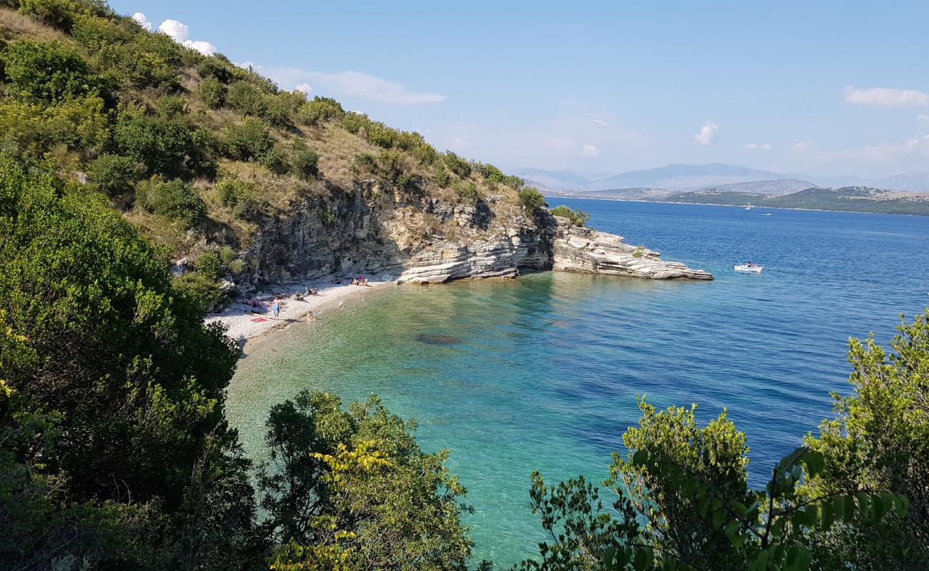 Photo of Kouloura beach with light sand &  pebble surface