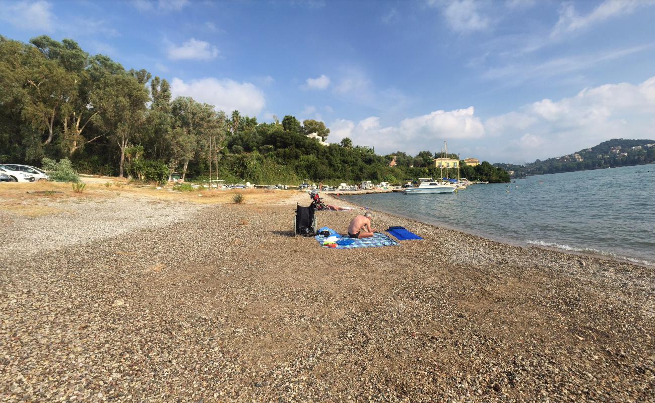 Photo of Gouvia beach with blue water surface