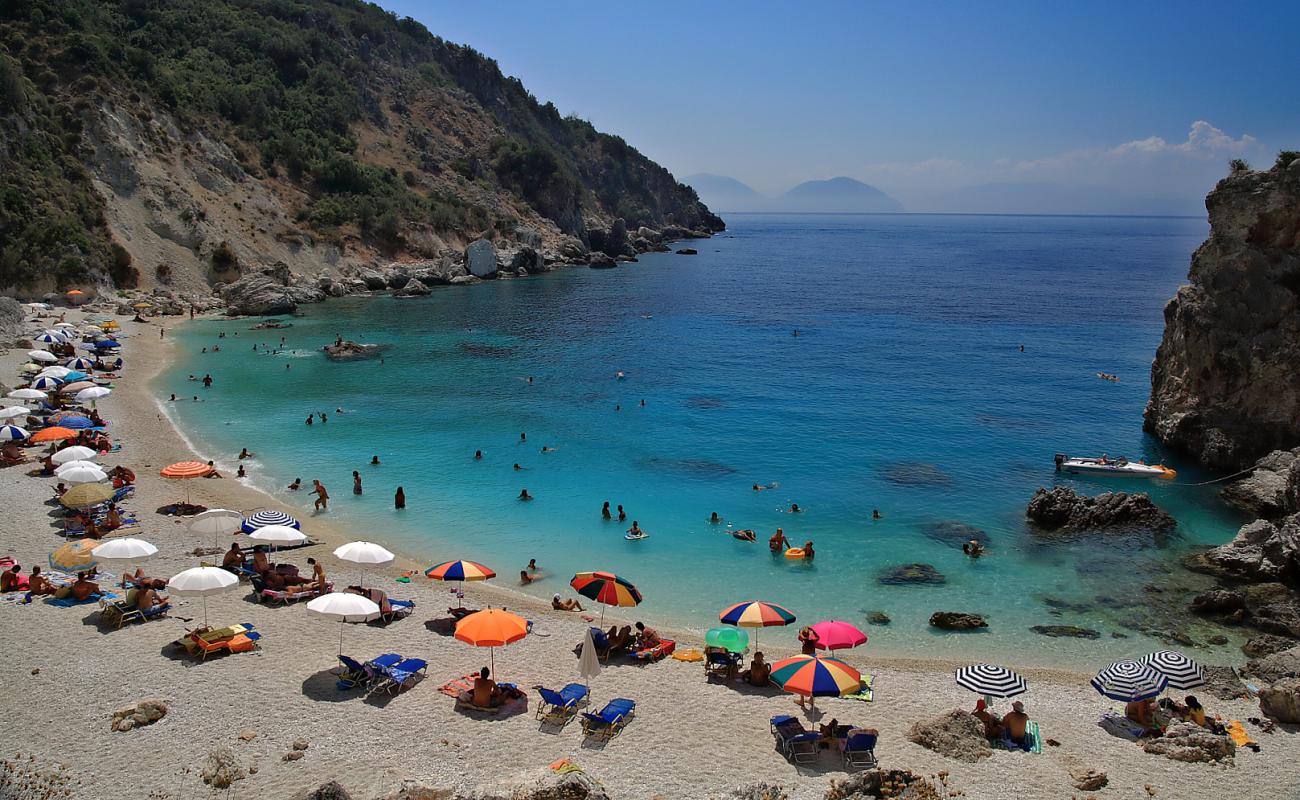 Photo of Agiofili Beach with white pebble surface