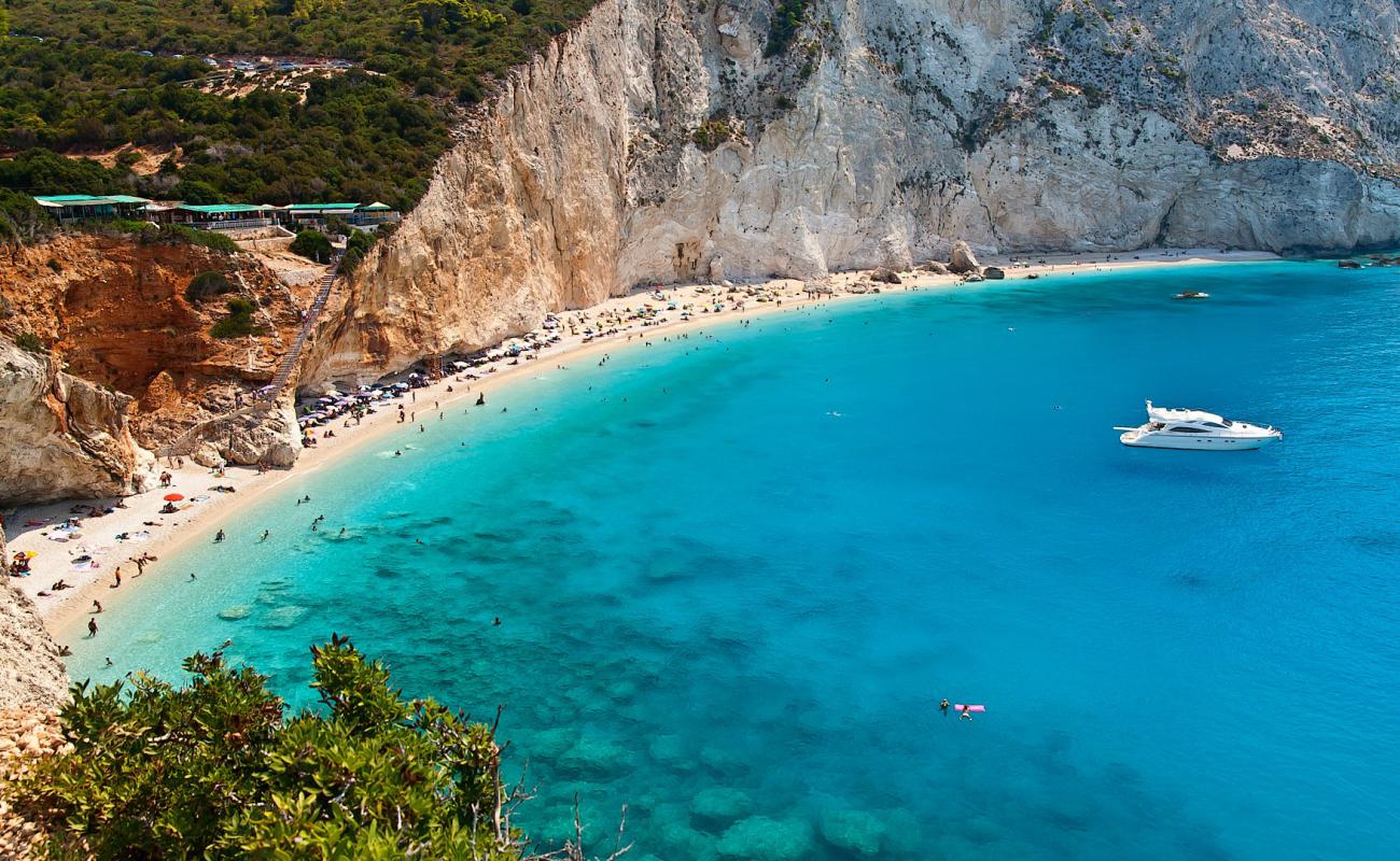 Photo of Porto Katsiki beach with light fine pebble surface