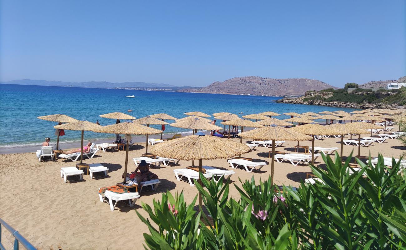 Photo of Pefkos Beach with bright sand surface