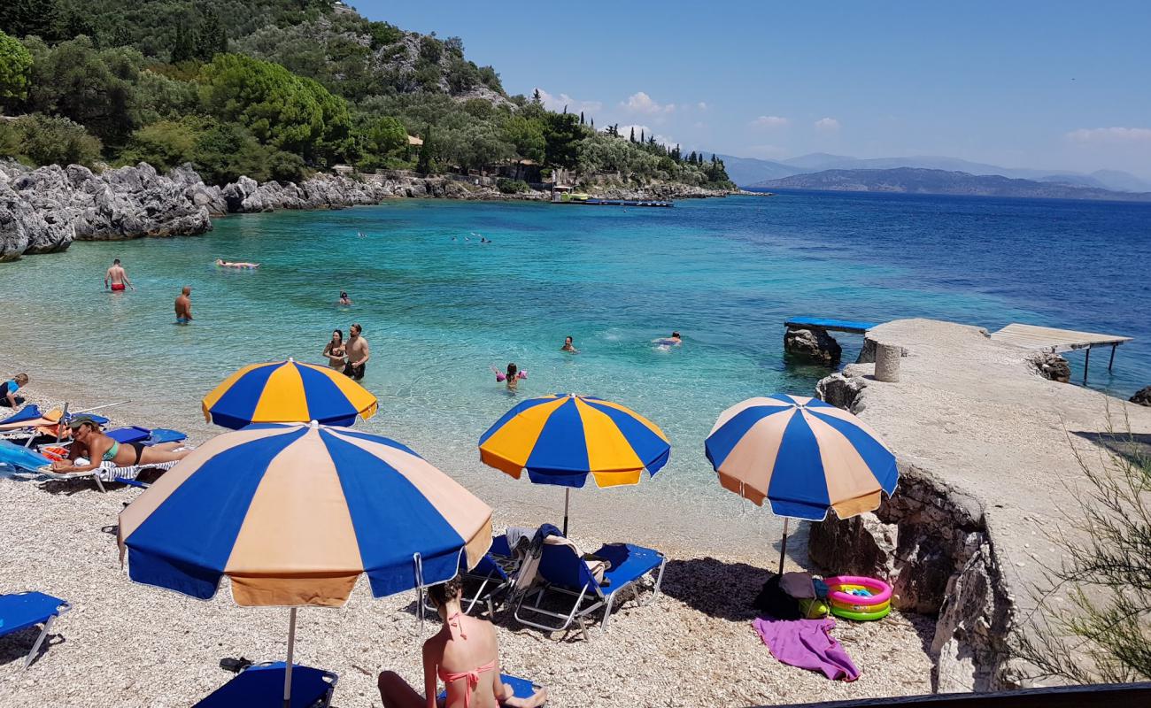 Photo of Nissaki Beach with light fine pebble surface