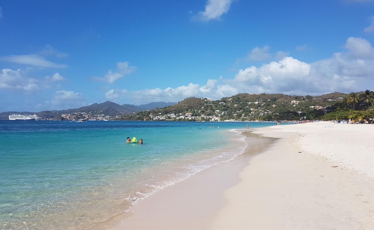 Photo of Grand Anse beach with bright fine sand surface