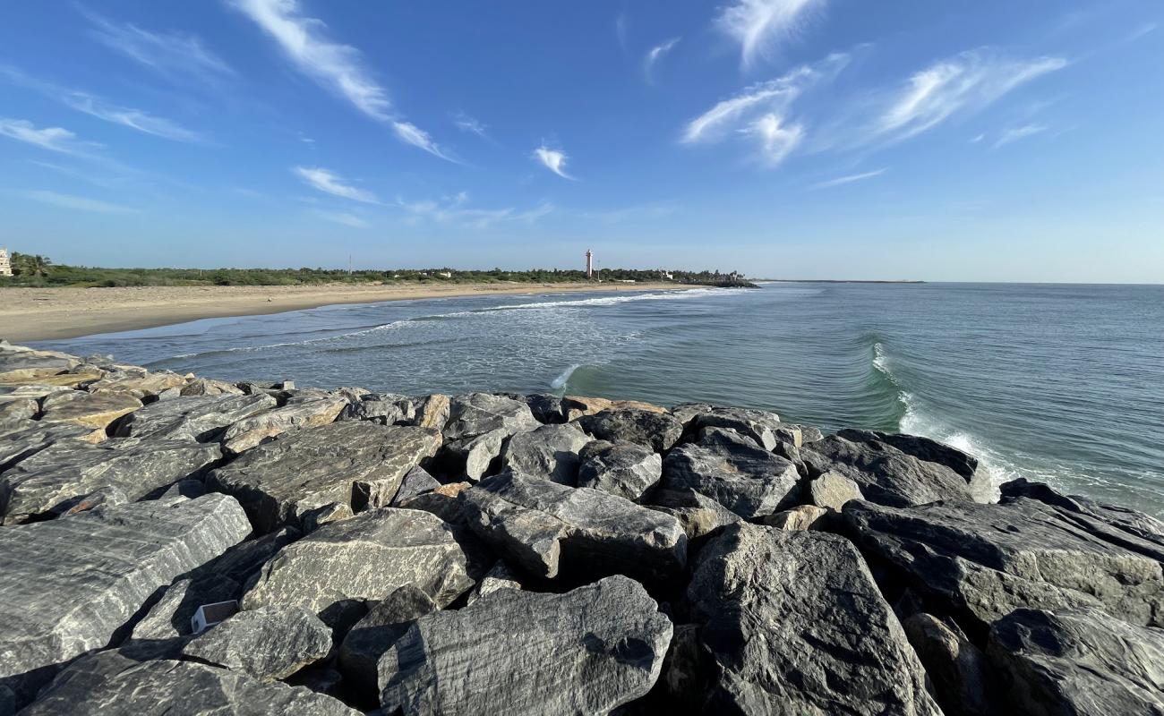 Photo of Poompuhar Beach with bright fine sand surface